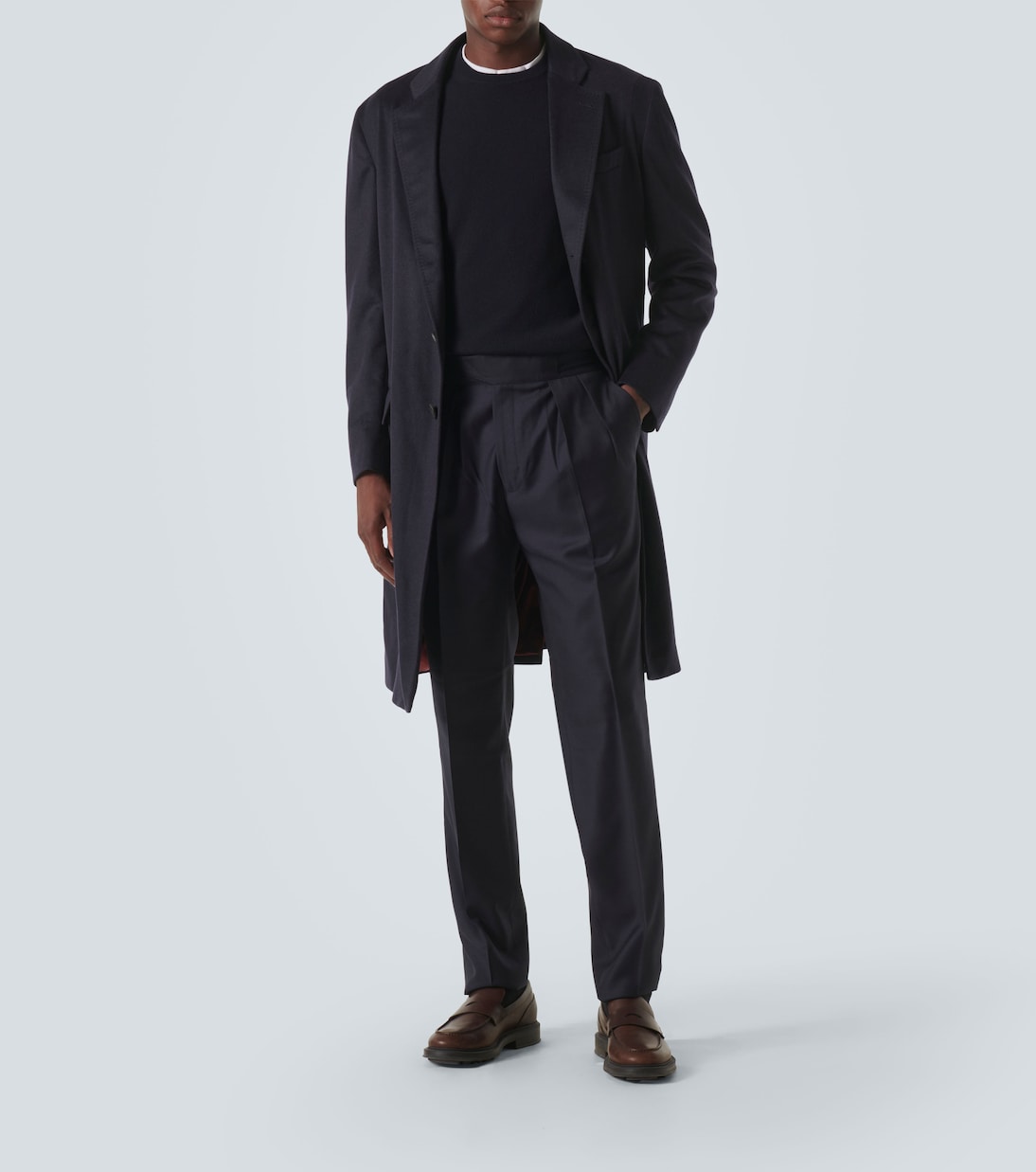 Manny virgin wool straight pants | Rubinacci
