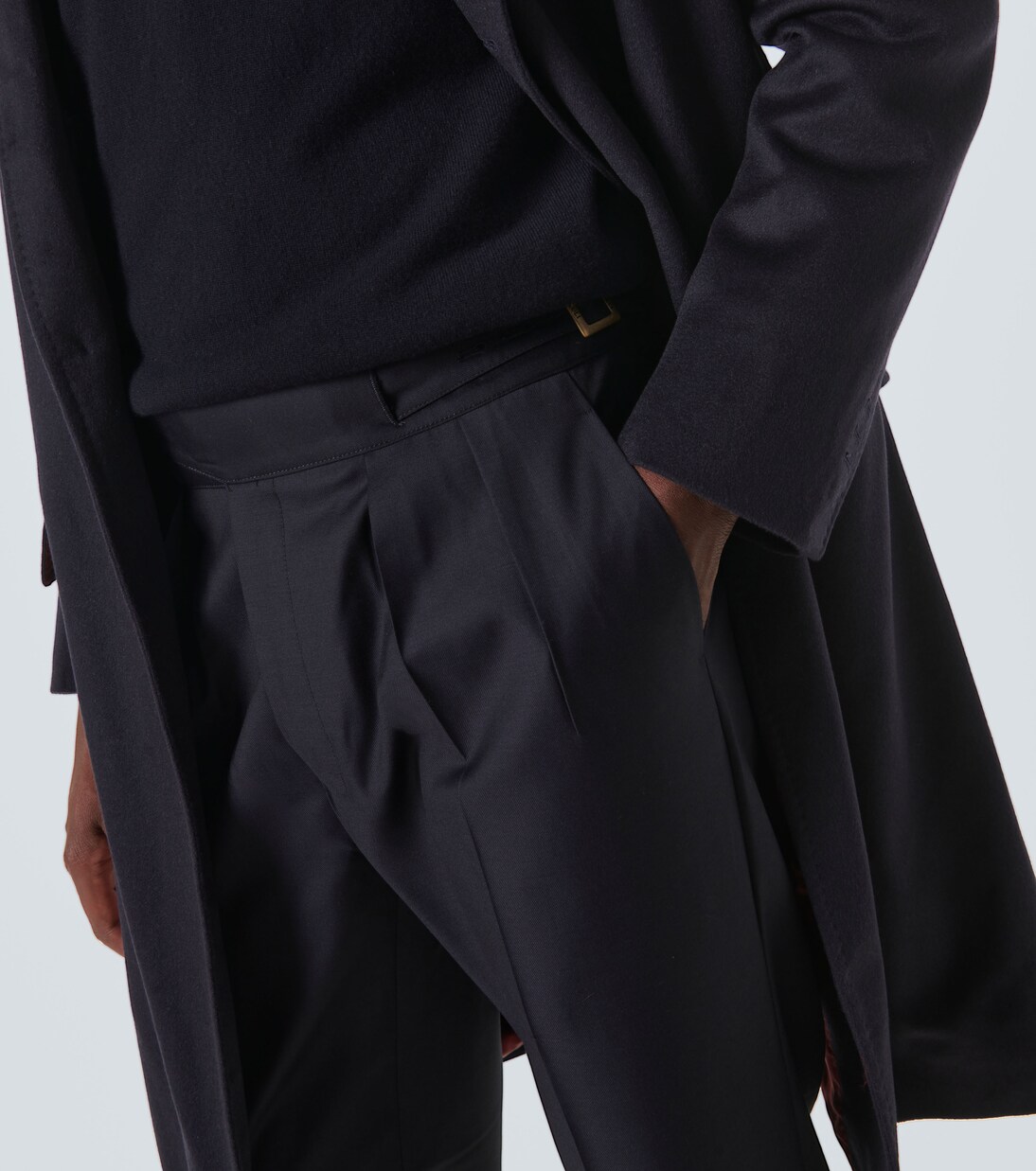 Manny virgin wool straight pants | Rubinacci