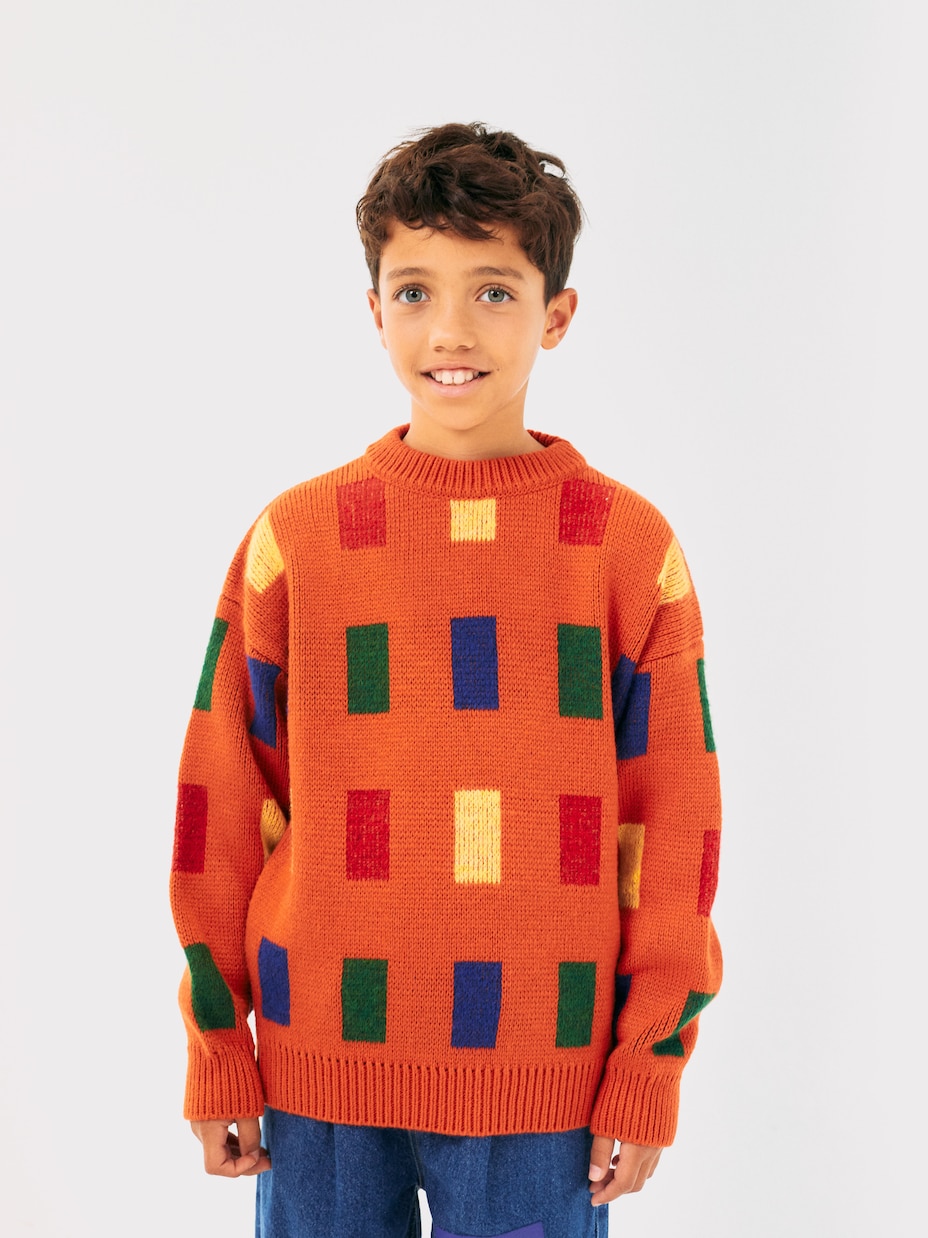 Color Game jacquard sweater | Bobo Choses
