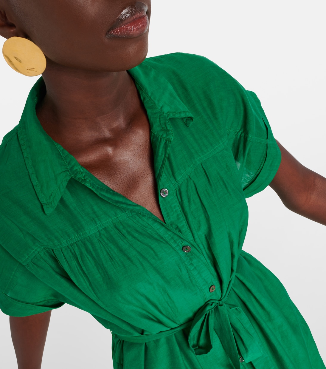 Robe chemise Marla en coton et soie | Velvet