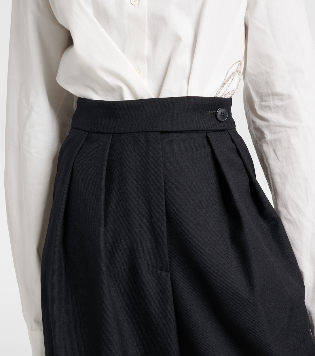 Pantalon ample en laine | Dries Van Noten