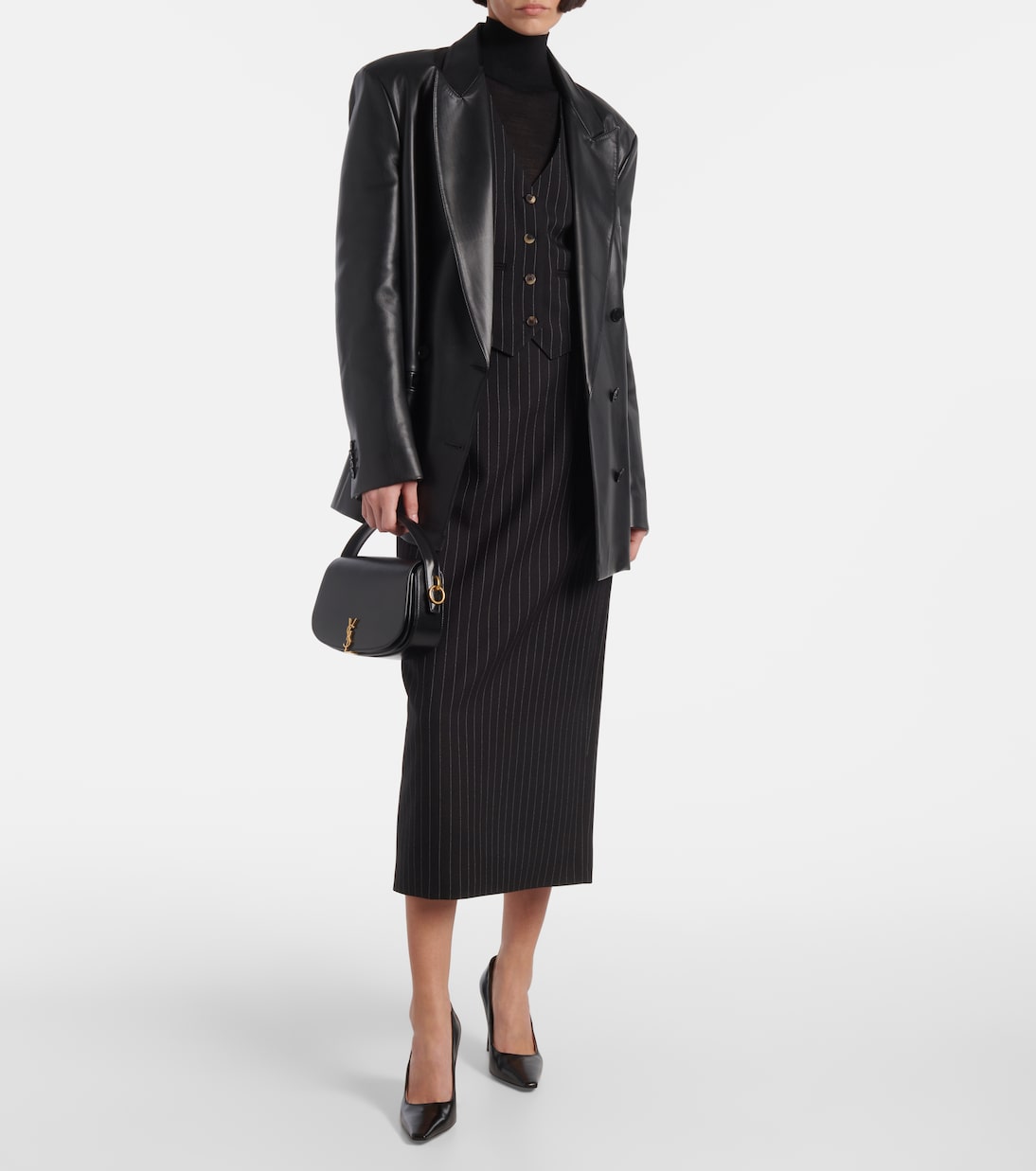 Pinstripe wool vest  | Wardrobe.NYC