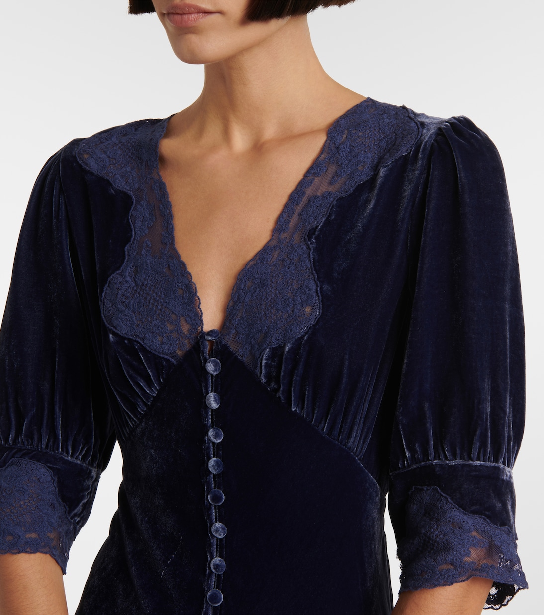 Robe longue Simone en velours | Rixo