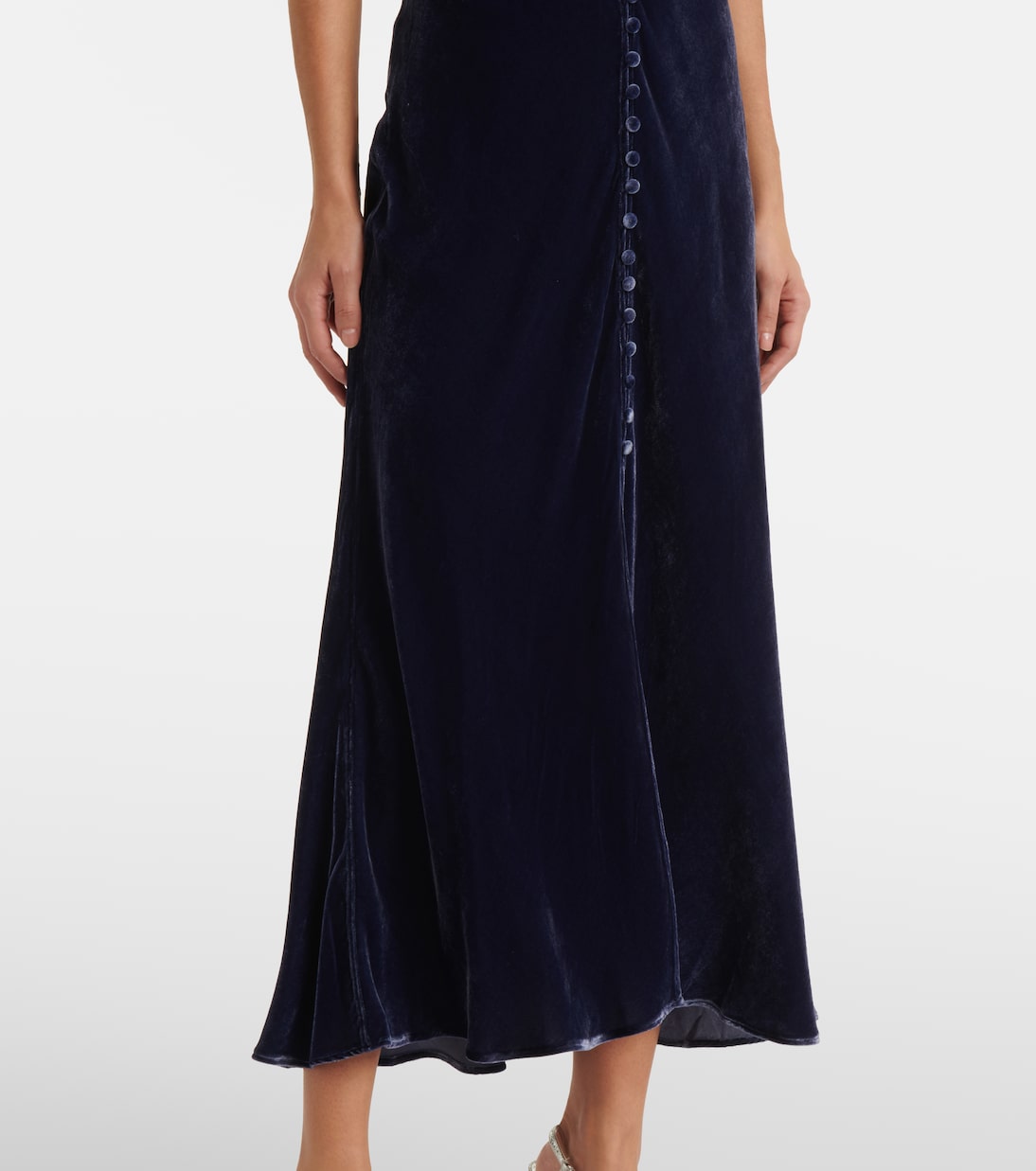 Robe longue Simone en velours | Rixo