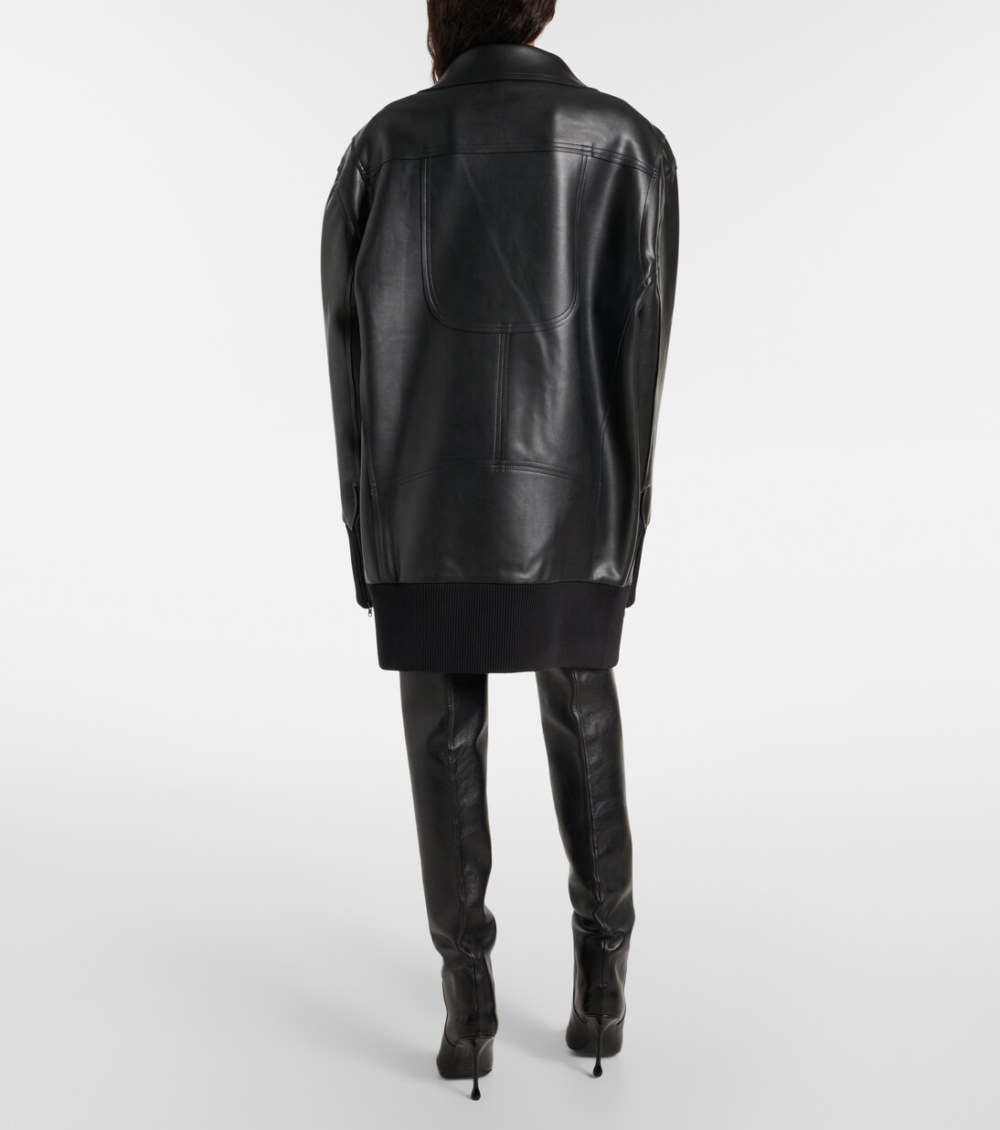 Oversize-Jacke aus Lederimitat | Norma Kamali