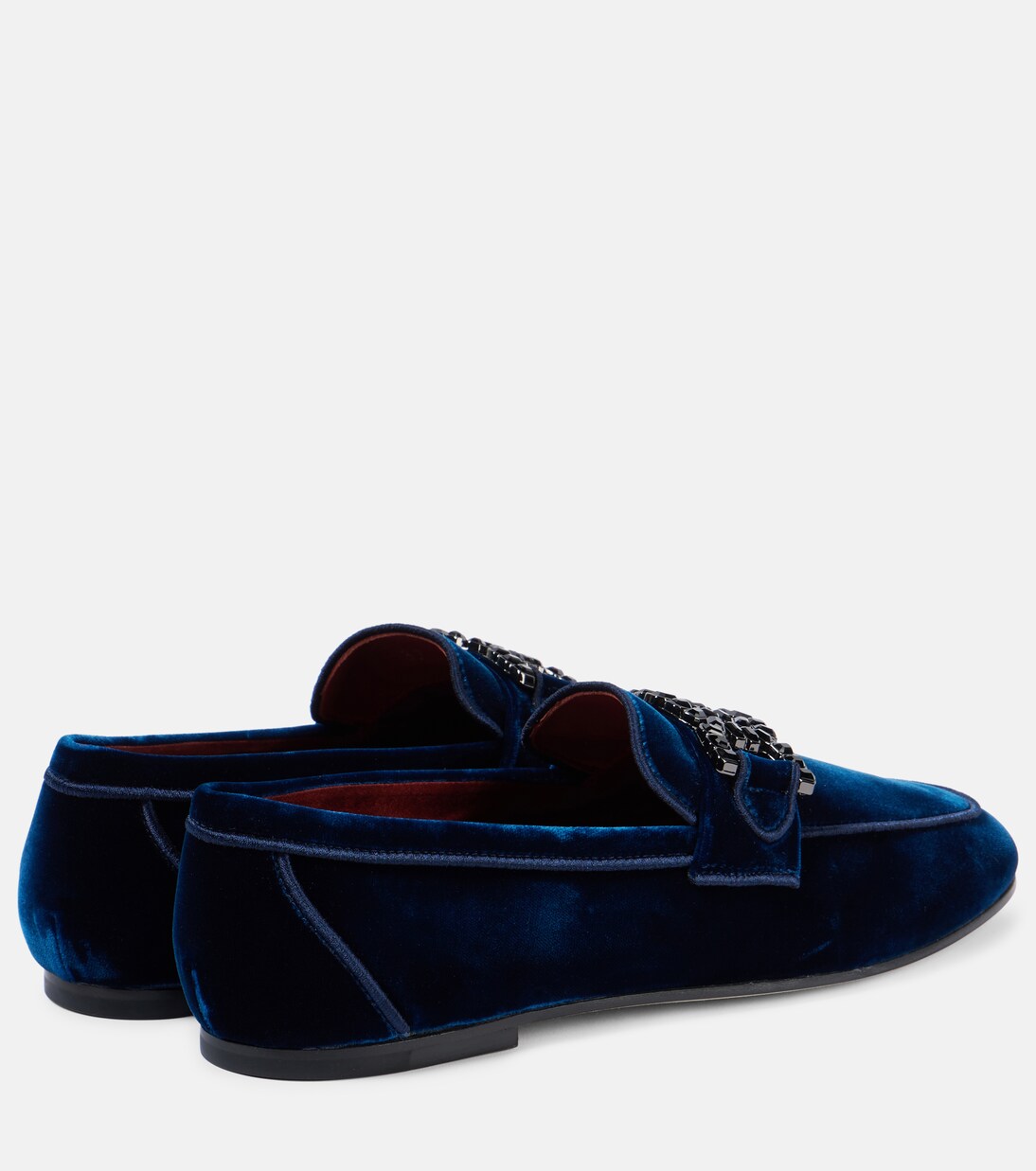 Loafers Kate aus Samt mit Kristallen | Tod's