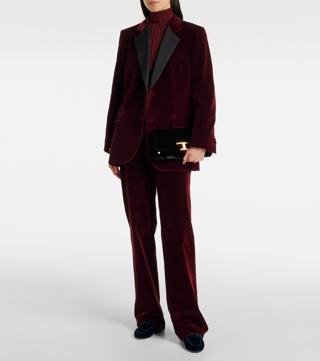 Loafers Kate aus Samt mit Kristallen | Tod's