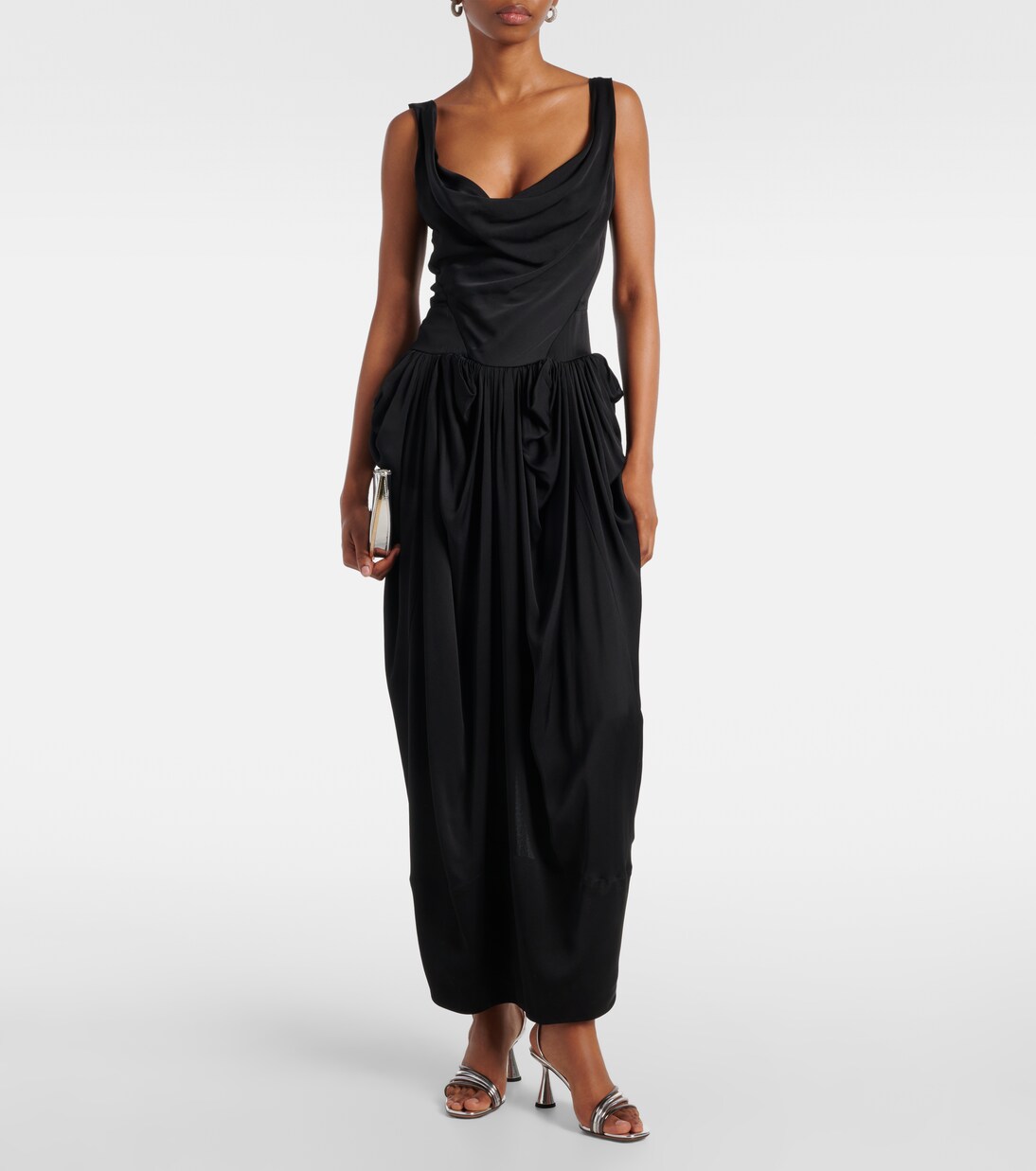 Sandalen Latour 75 aus Metallic-Leder | Aquazzura