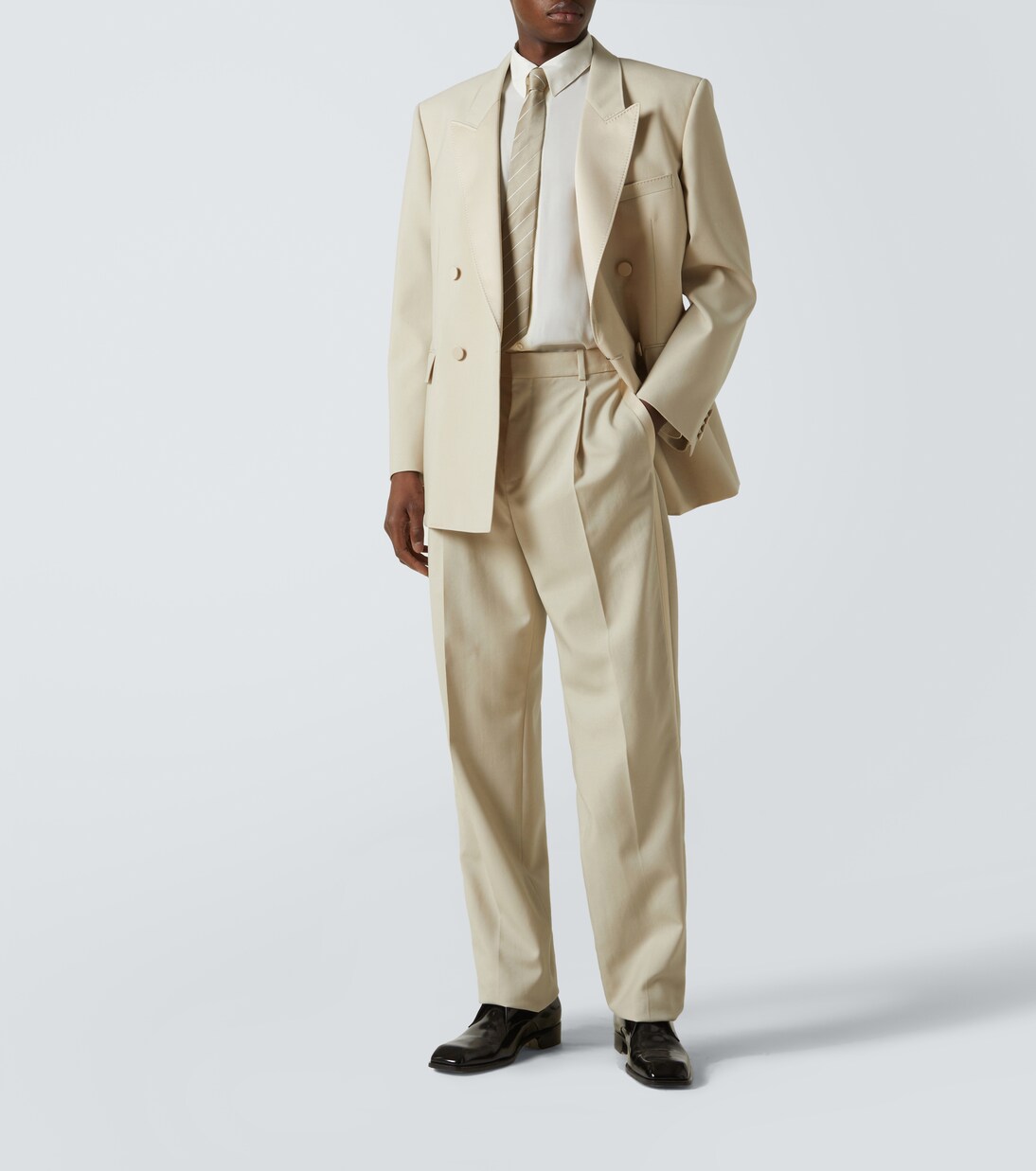 Double-breasted wool tuxedo jacket | Saint Laurent