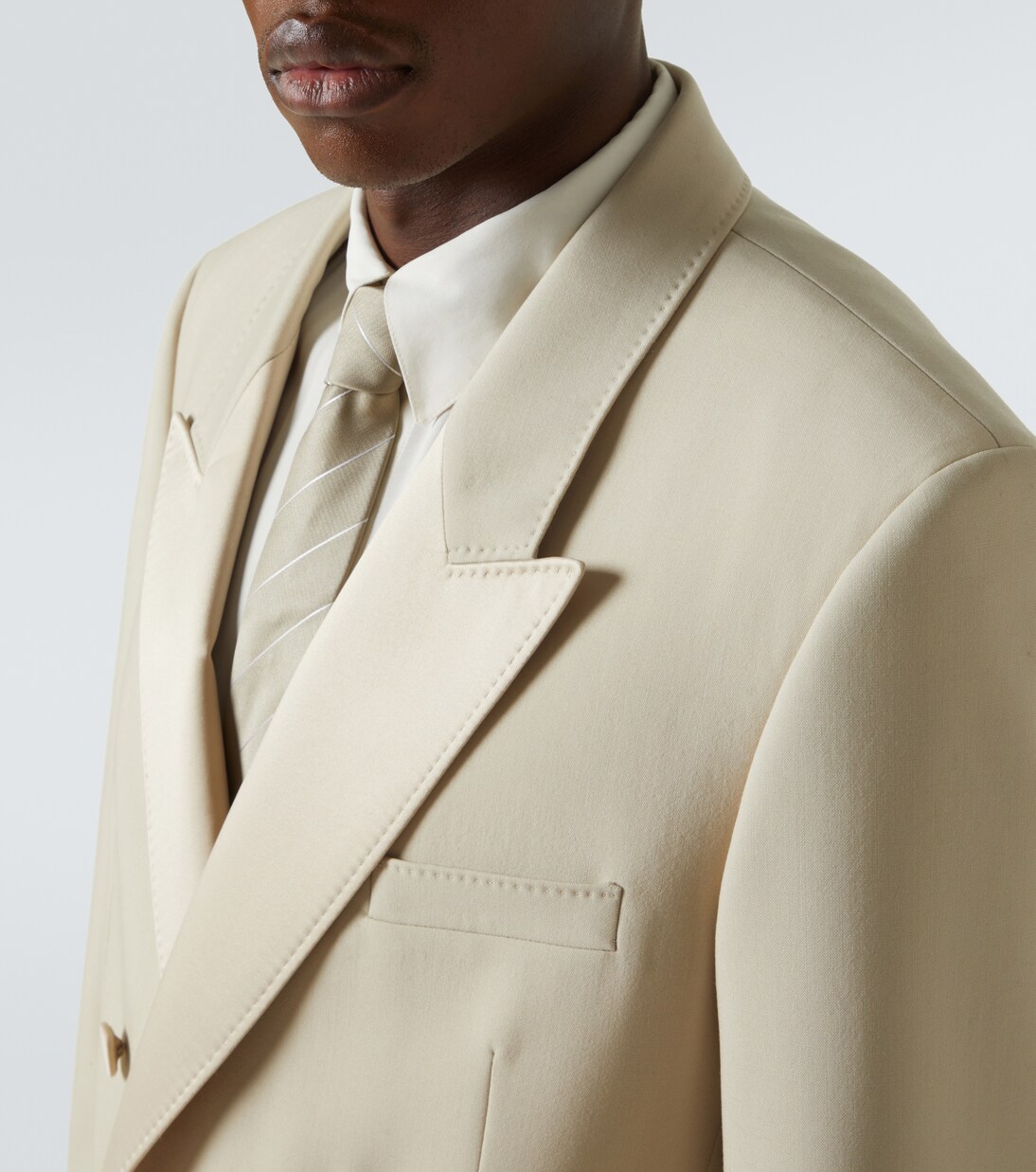 Double-breasted wool tuxedo jacket | Saint Laurent