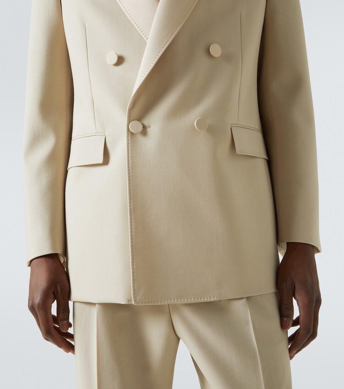 Double-breasted wool tuxedo jacket | Saint Laurent