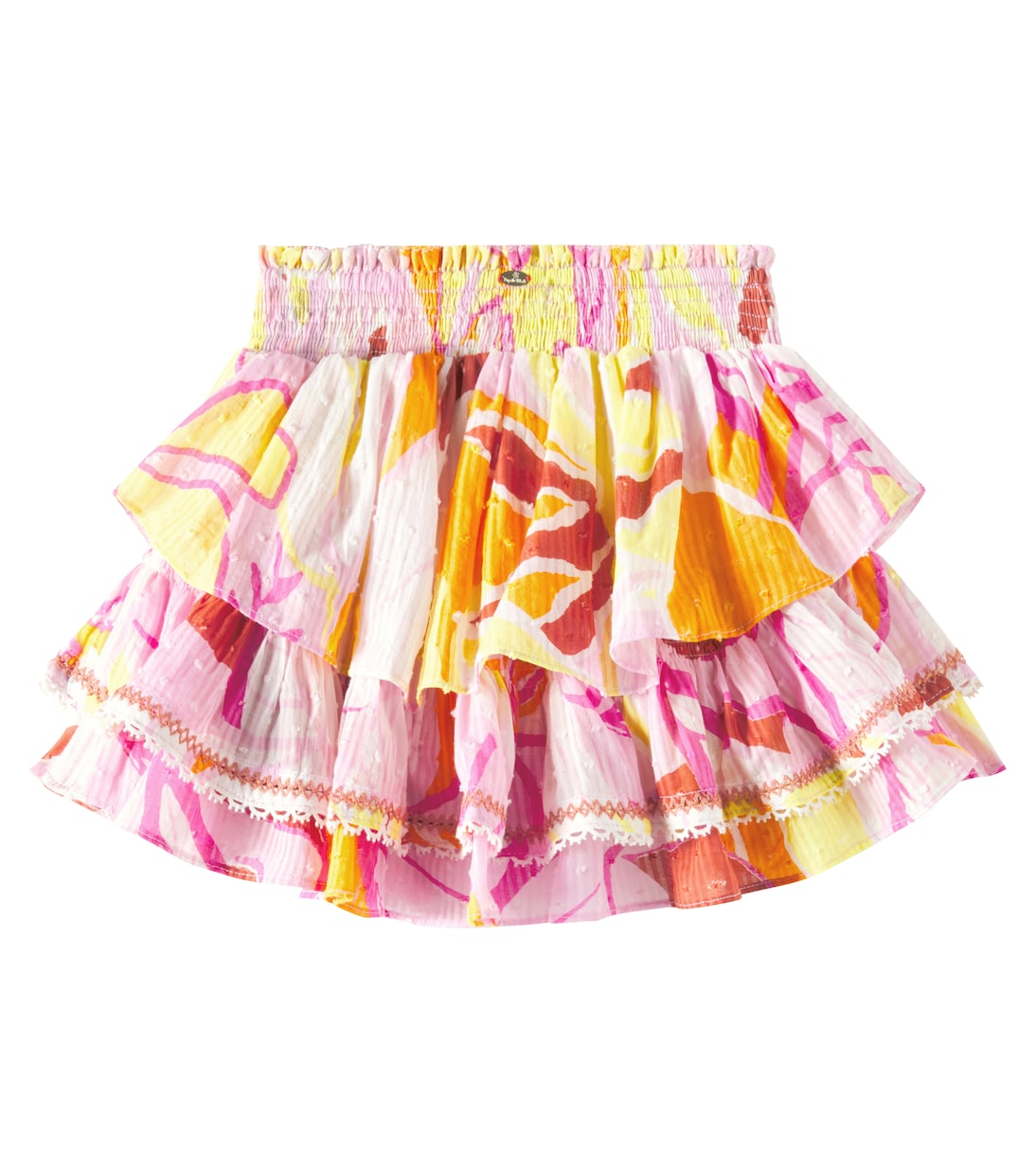 Gonna Ariane in cotone con stampa | Poupette St Barth Kids