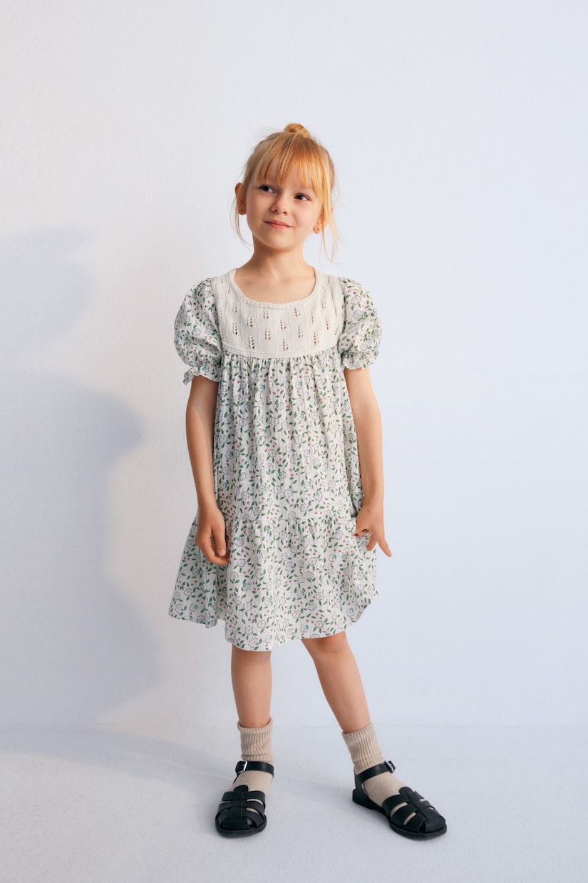 Bedrucktes Kleid Tanatos aus Baumwolle | The New Society