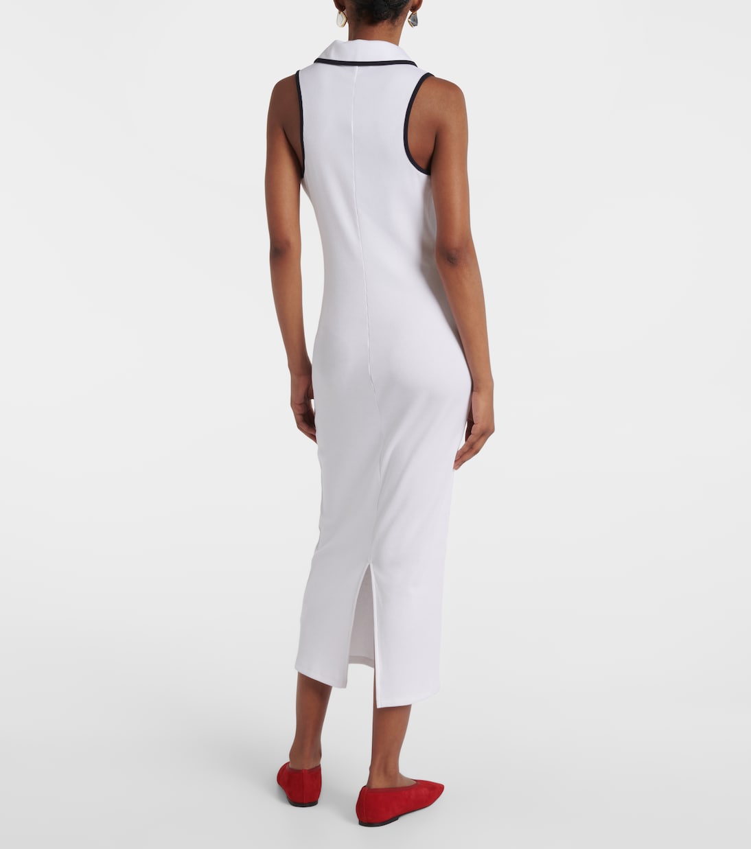 Robe polo Darien en coton mélangé | Veronica Beard