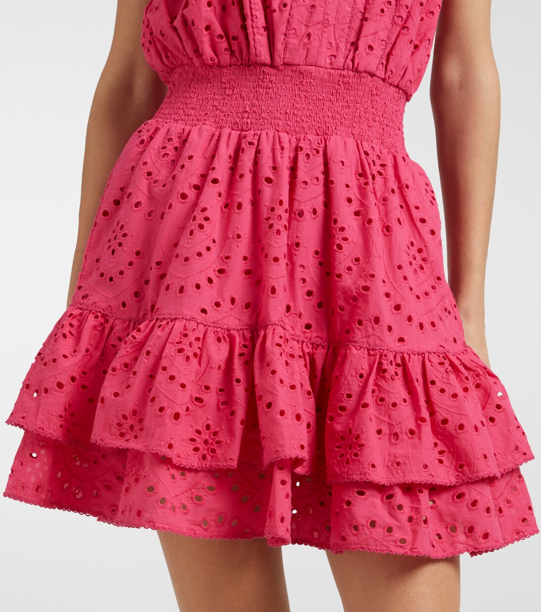 Camila shirred cotton minidress | Poupette St Barth