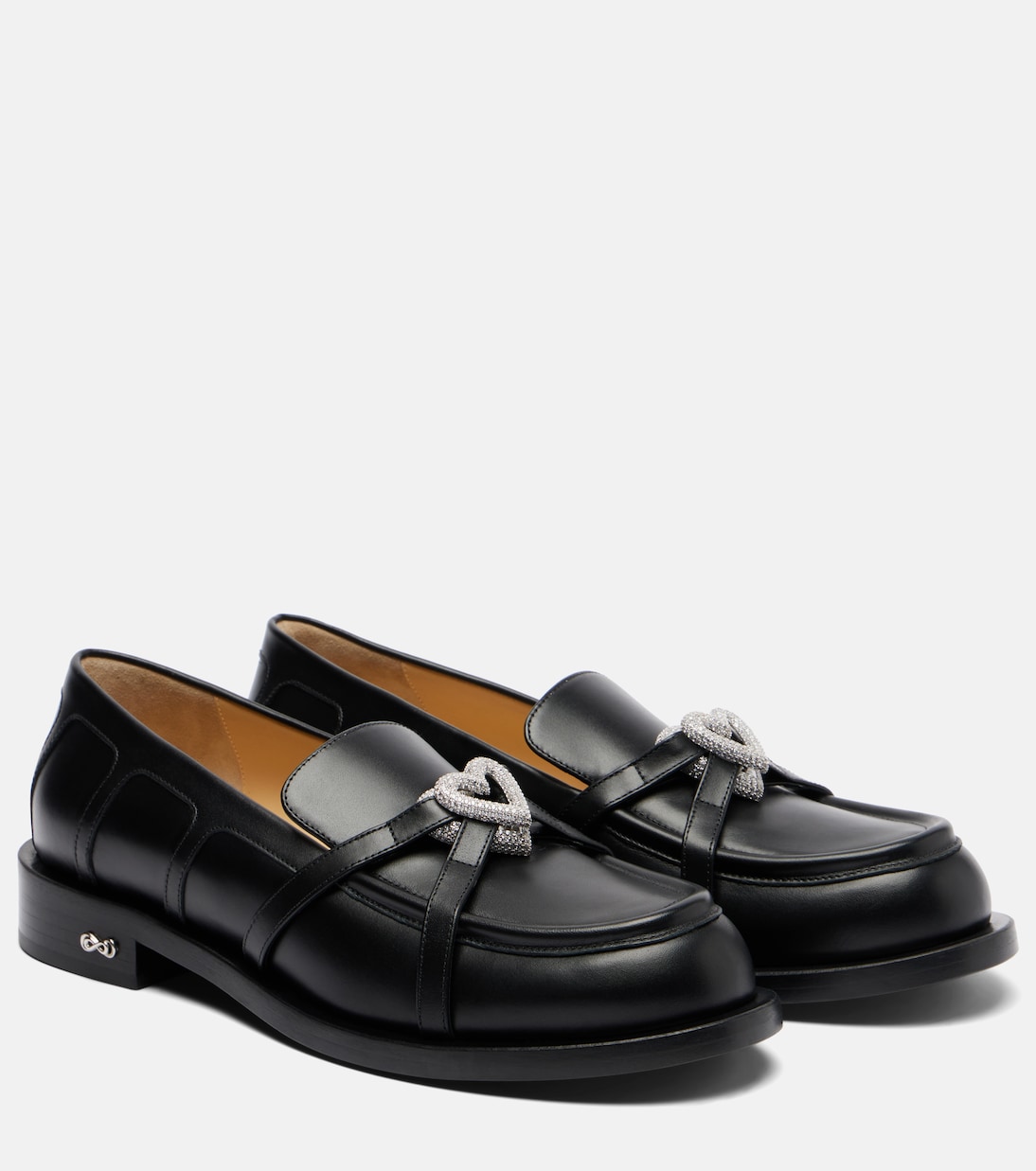 Double Heart leather loafers | Mach & Mach
