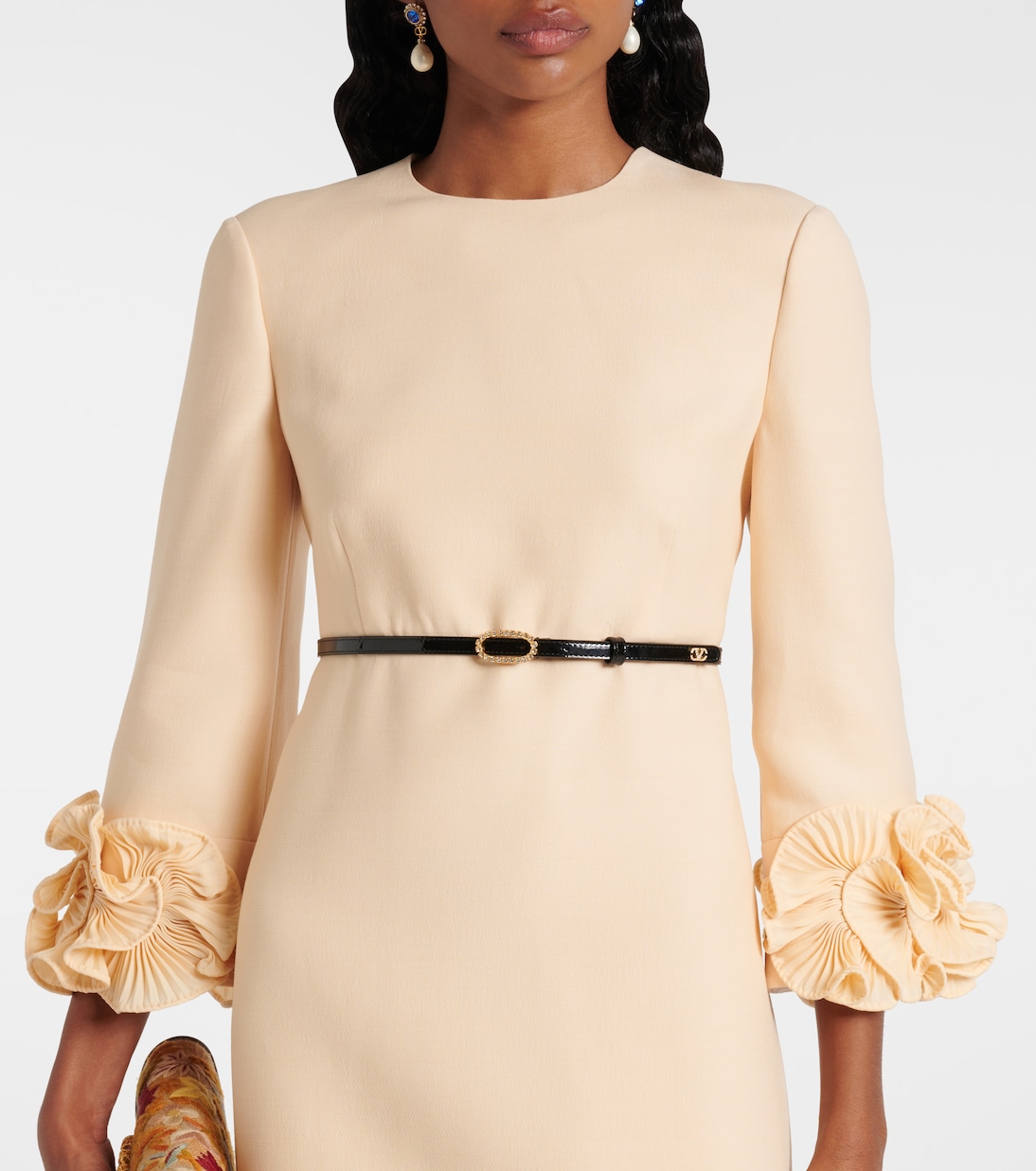 VLogo embellished leather belt | Valentino Garavani