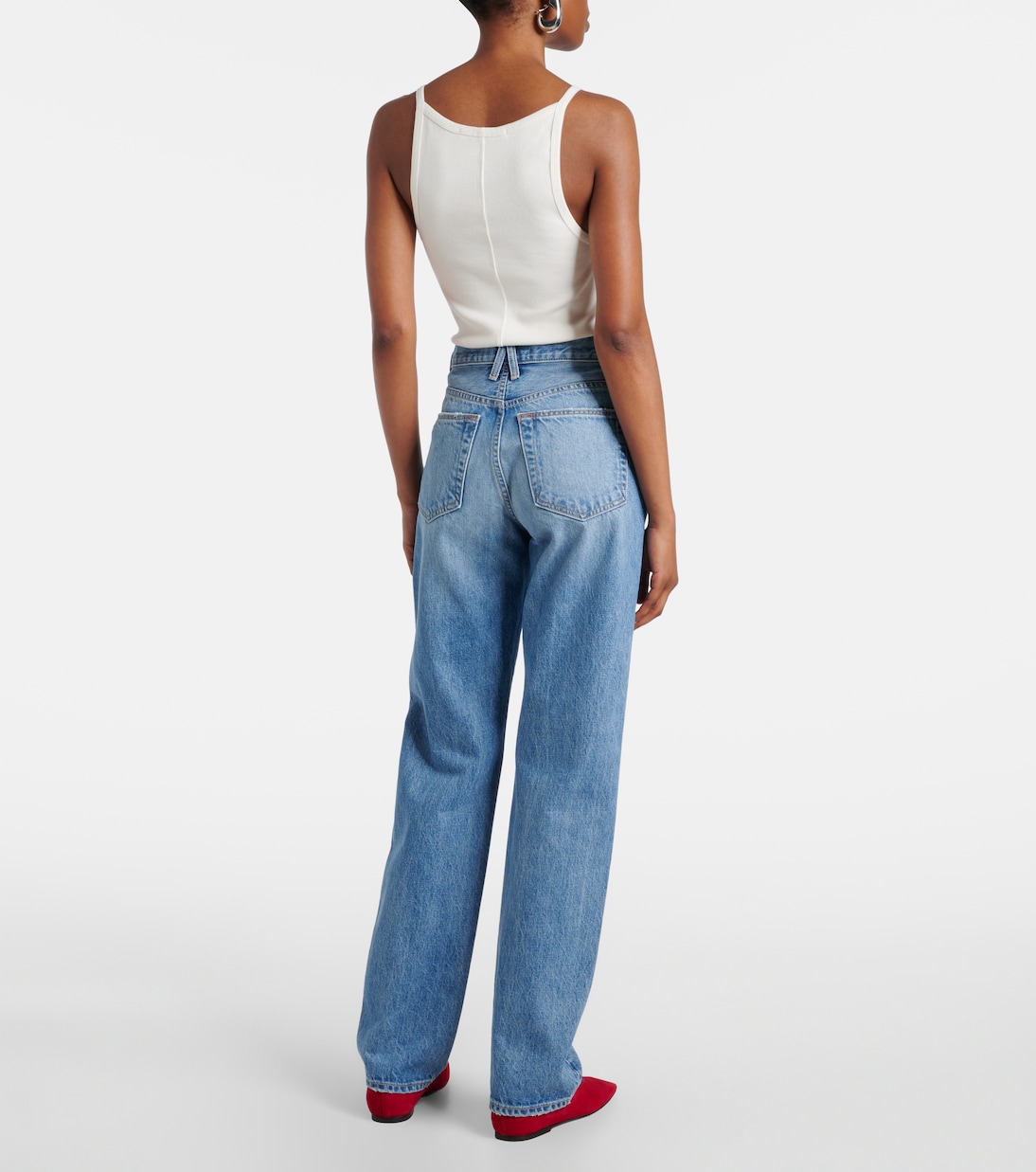 Jean droit Sophie à taille haute | Slvrlake