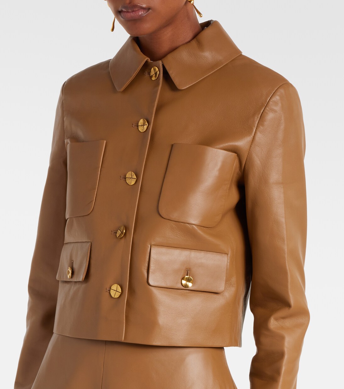 Cropped-Lederjacke Astley  | Altuzarra