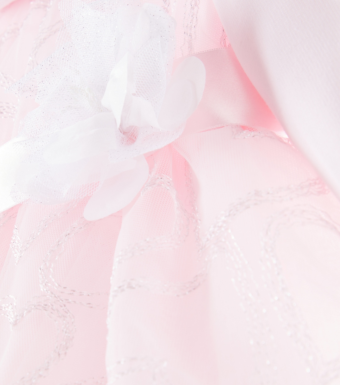 Baby embroidered tulle dress | Monnalisa