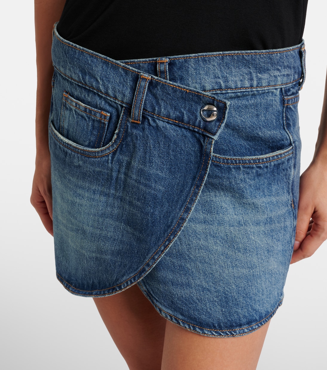 Falda envolvente de denim | Coperni