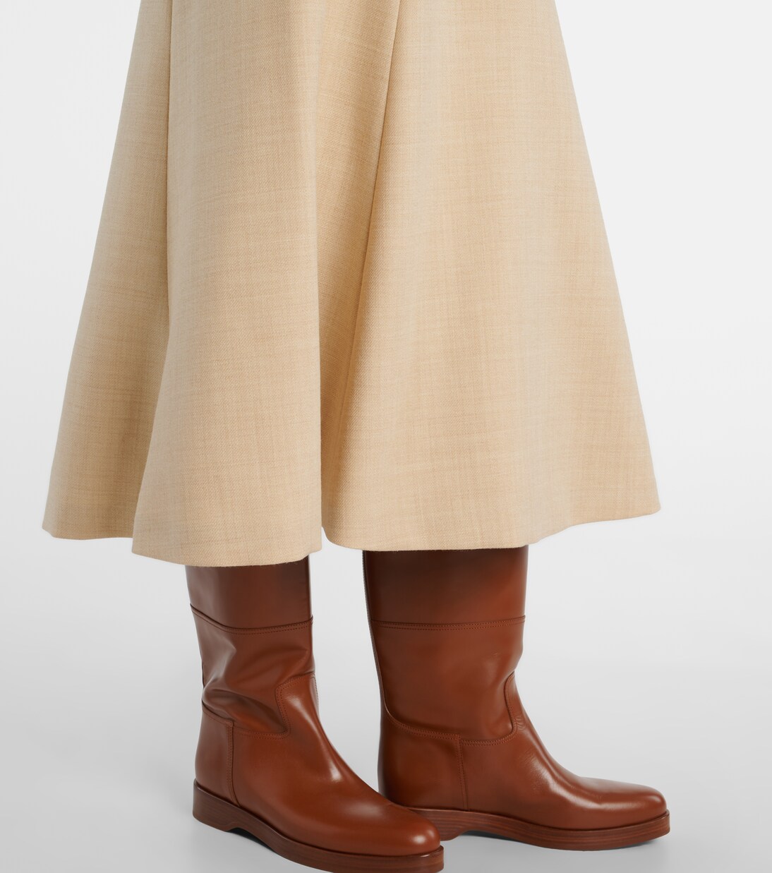 Virgin wool midi skirt | Moncler