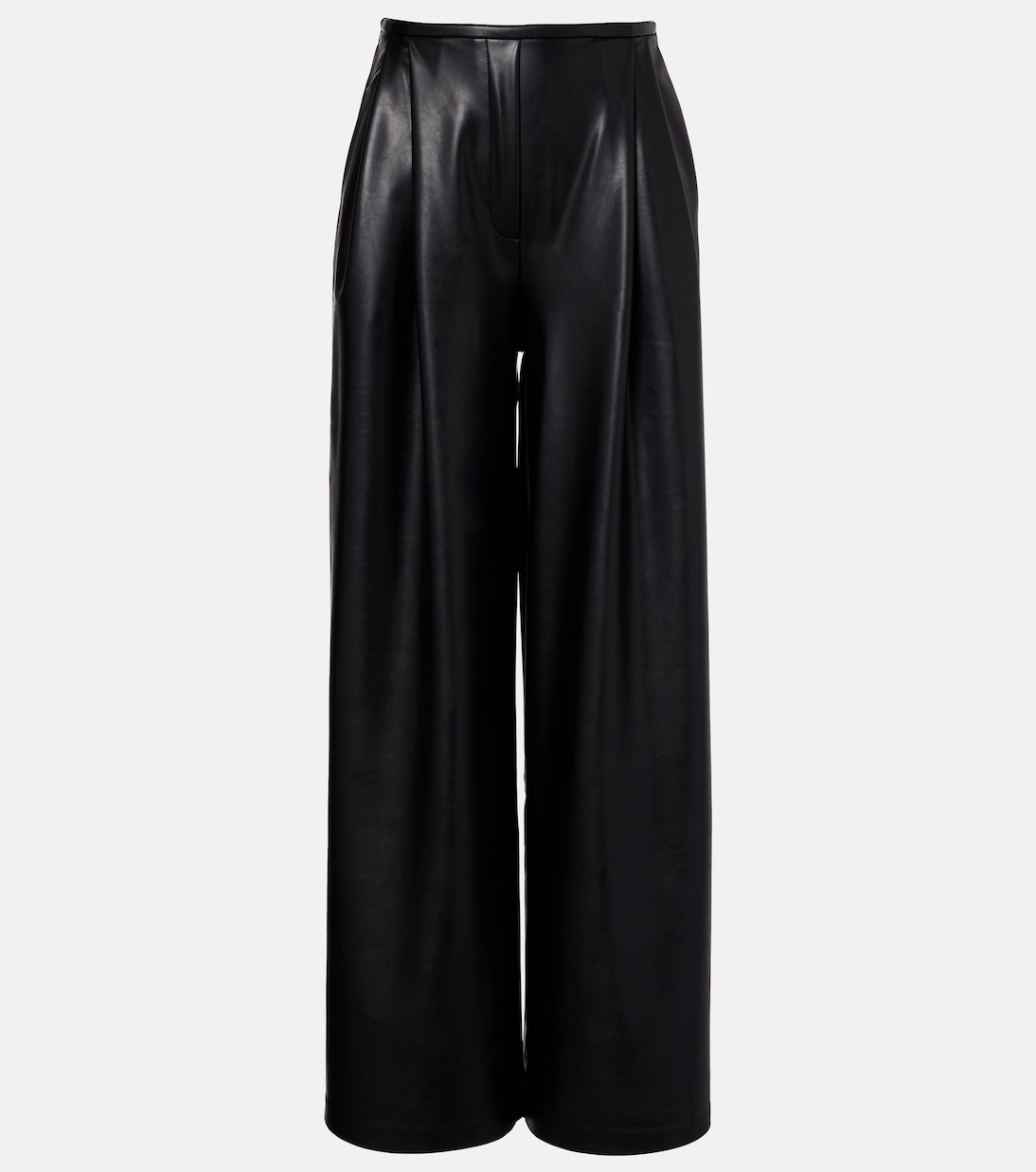 Pleated high-rise wide-leg pants | Norma Kamali