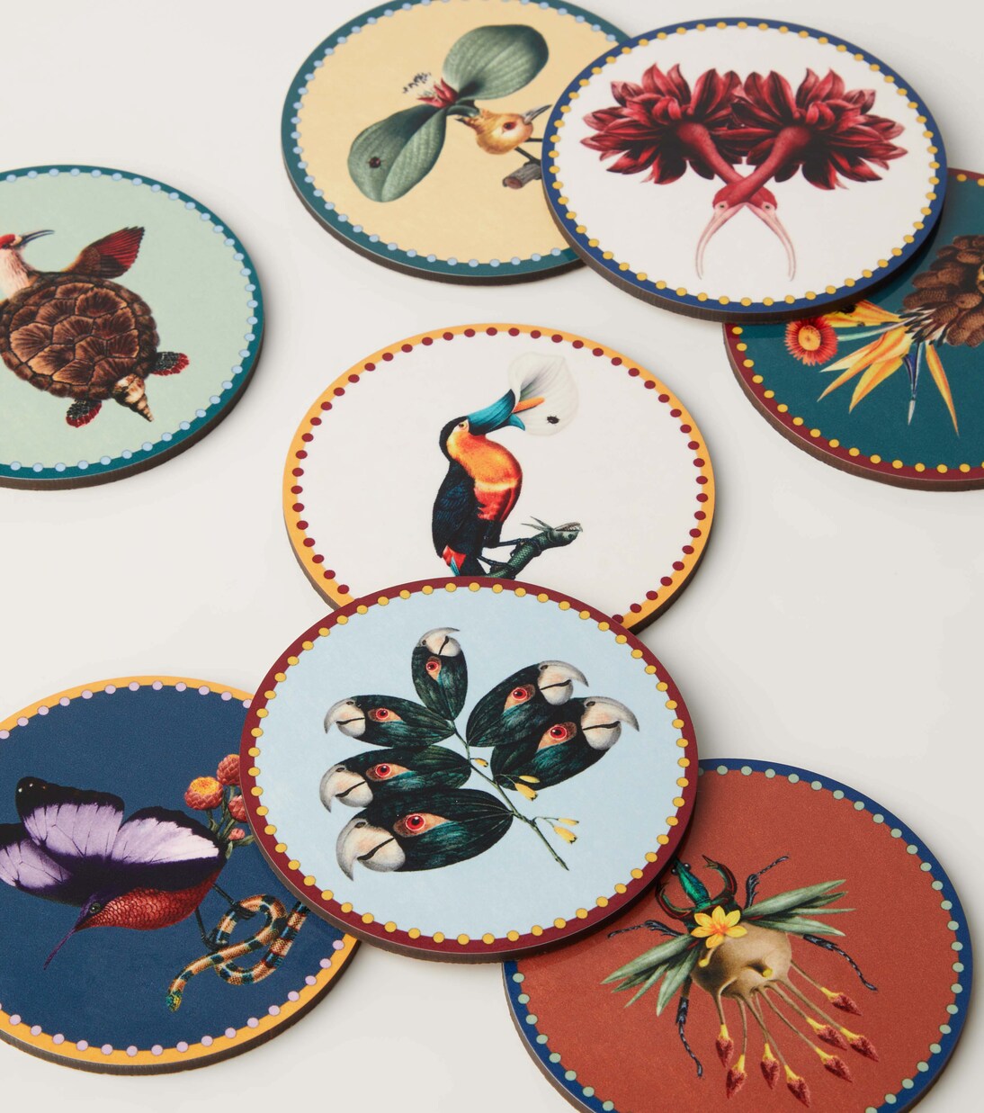 Set de 8 posavasos Fantastic Creatures por Beto Val | La DoubleJ