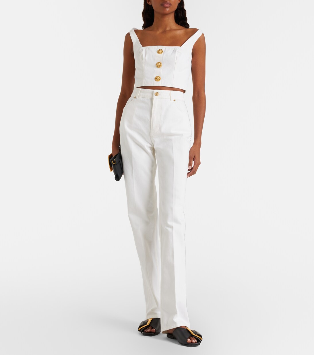 High-Rise Straight Jeans | Balmain