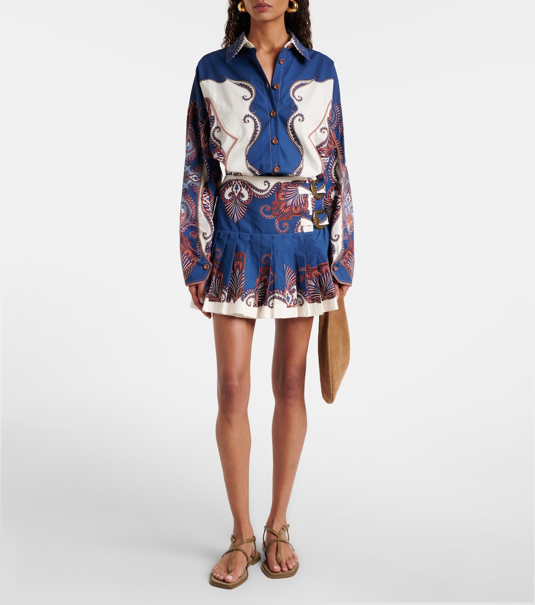 Chemise Arabesque Scarf imprimée en coton | Farm Rio