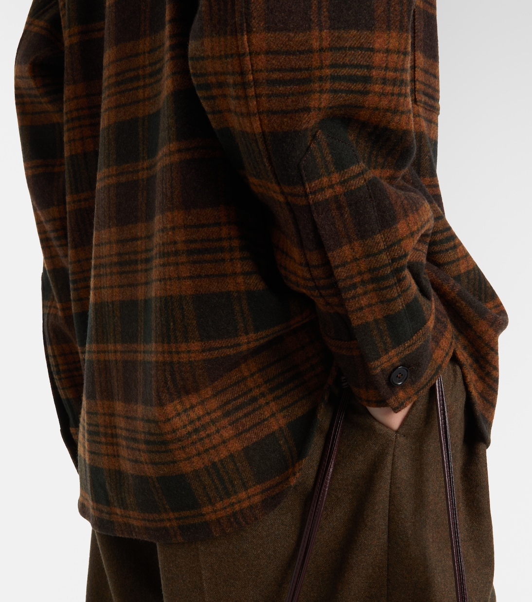 Darby checked wool and cashmere overshirt | Loro Piana