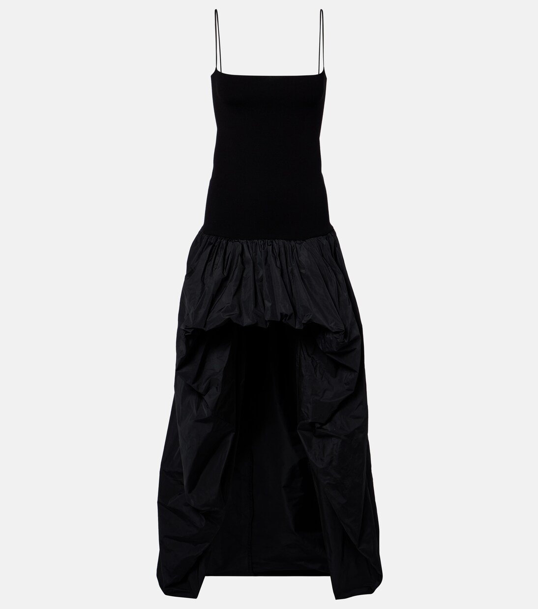 Asymmetric crêpe and jersey gown | Stella McCartney