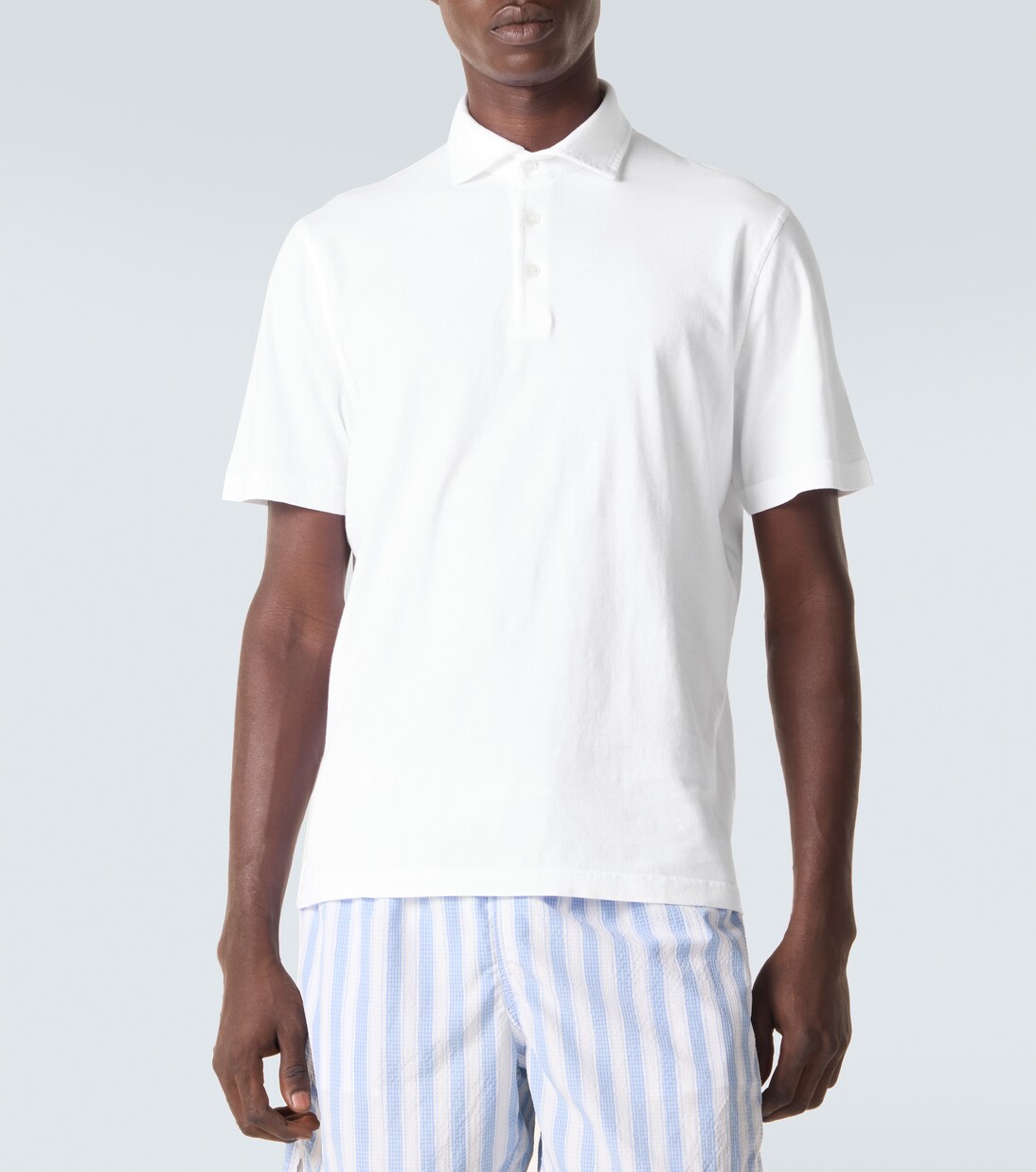 Polohemd Zero aus Baumwoll-Jersey | Fedeli