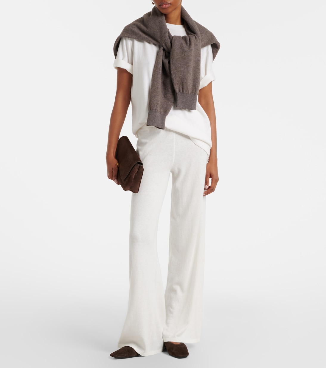 Pantalon ample Aina en coton et cachemire | Lisa Yang