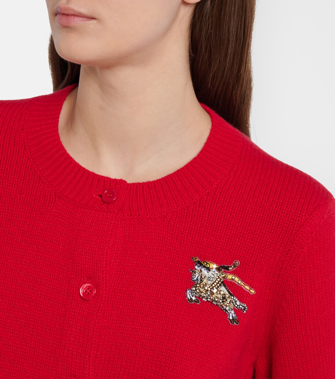 Sienna EKD wool and cashmere cardigan | Burberry