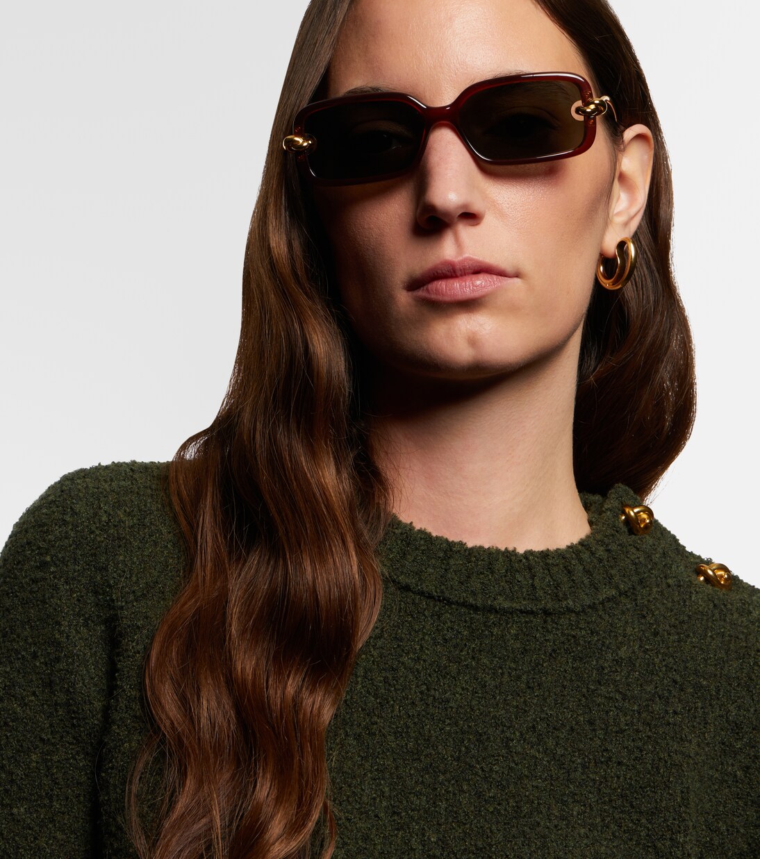 Knot rectangular sunglasses | Bottega Veneta