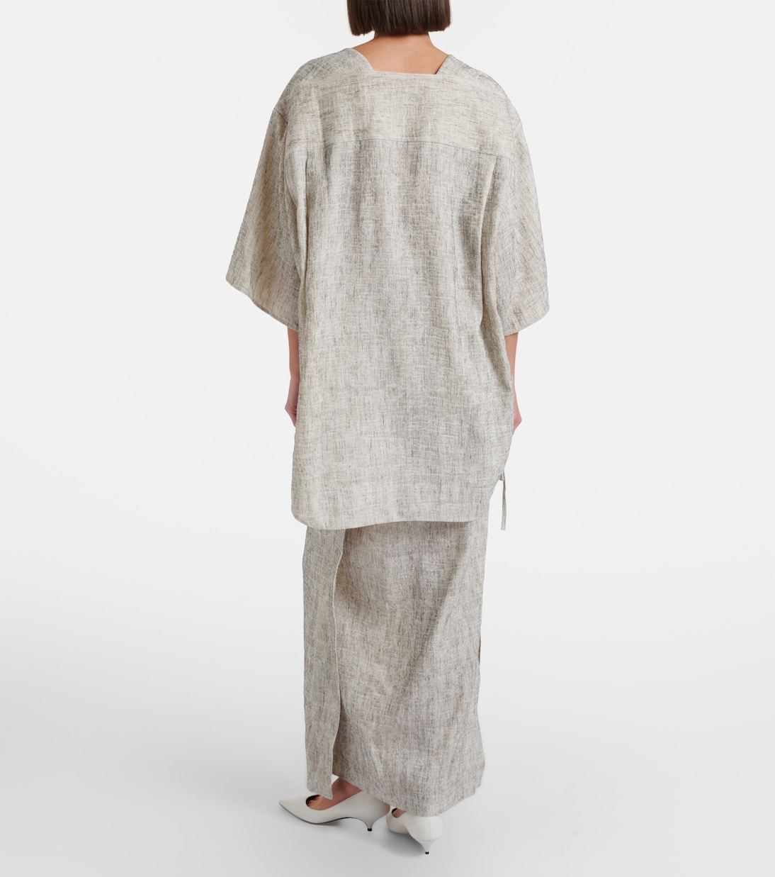 Linen and silk maxi skirt | The Row