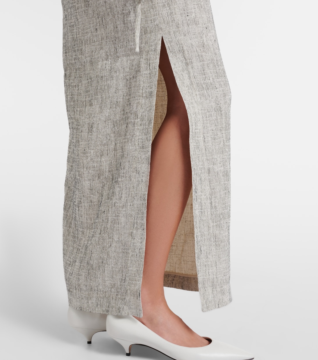 Linen and silk maxi skirt | The Row