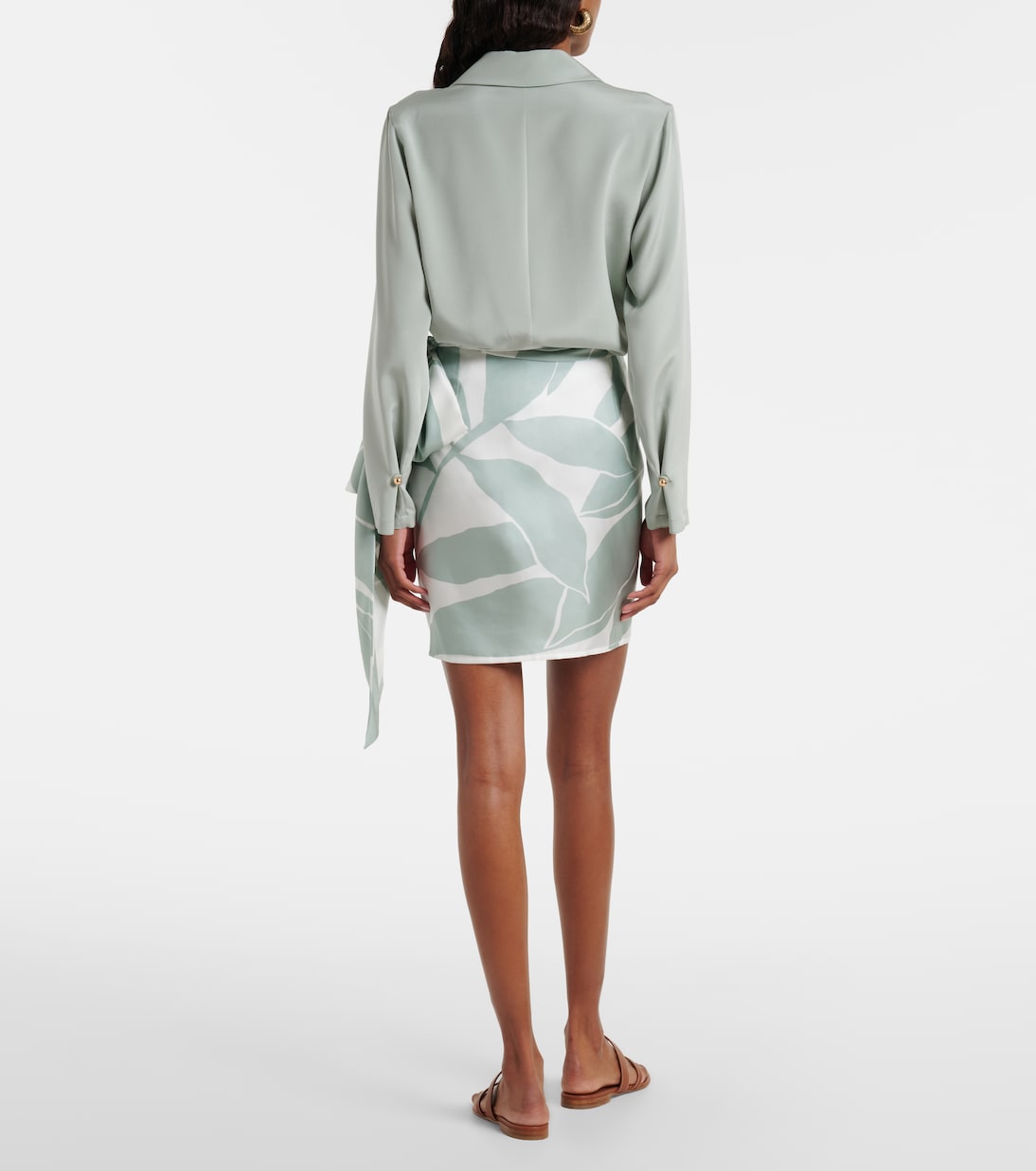 Strano printed silk twill miniskirt | Max Mara
