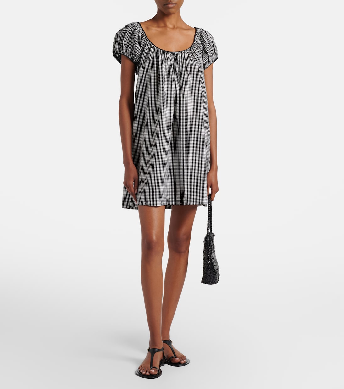 Vestido corto Julia de popelín de algodón | Dôen