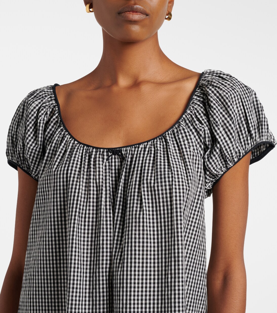 Vestido corto Julia de popelín de algodón | Dôen