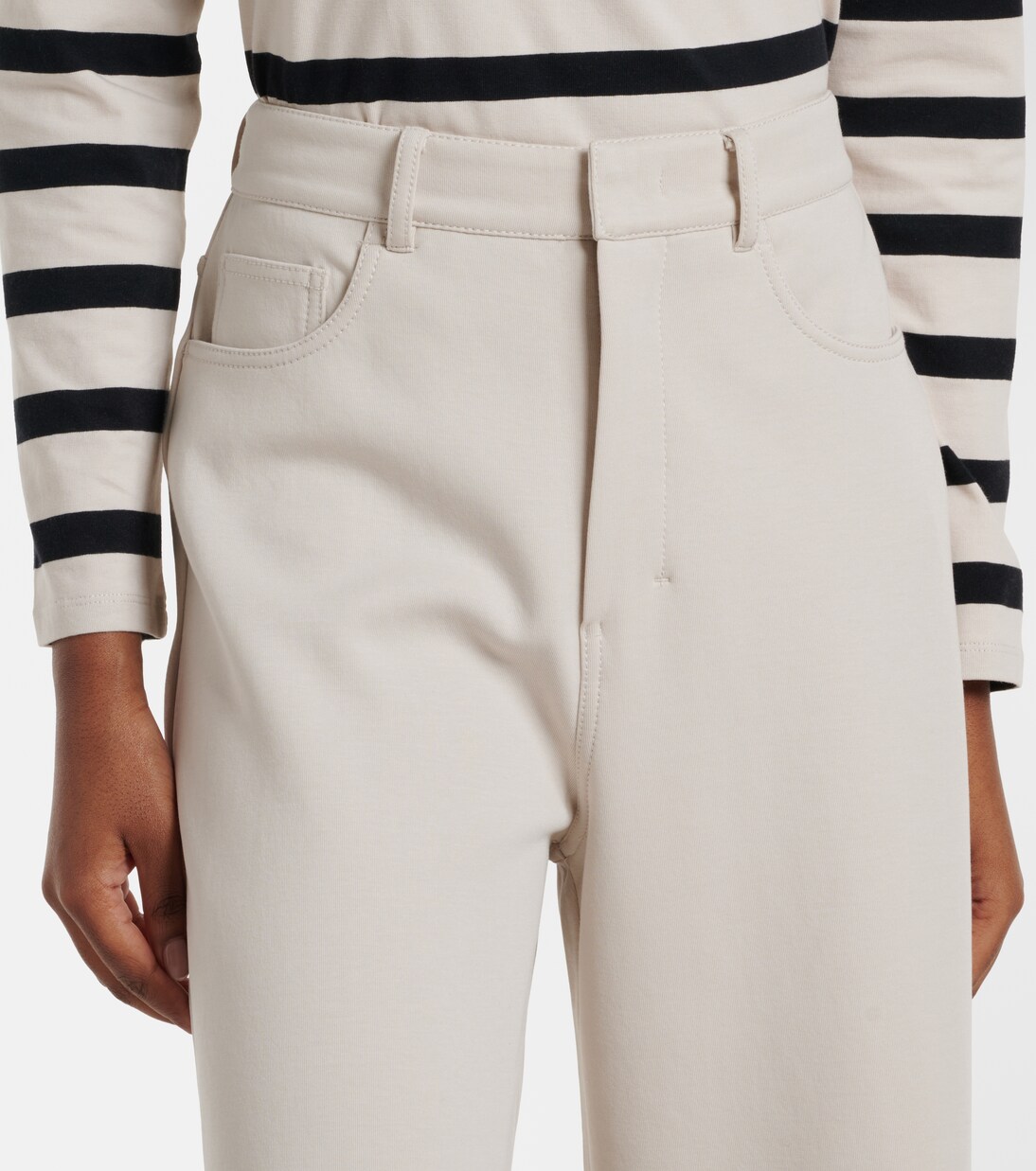 Brioso cotton-blend wide-leg pants | 'S Max Mara