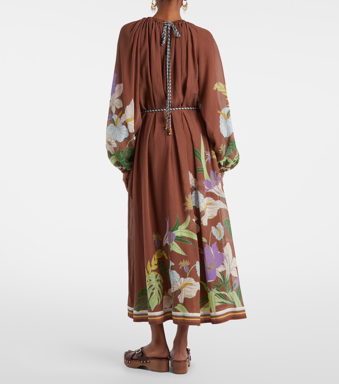 Midikleid Alfie aus Baumwolle und Seide | Alémais