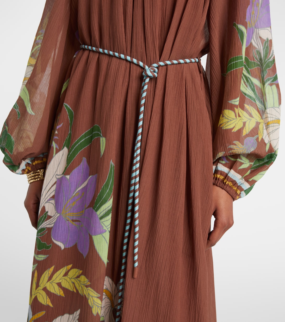 Midikleid Alfie aus Baumwolle und Seide | Alémais