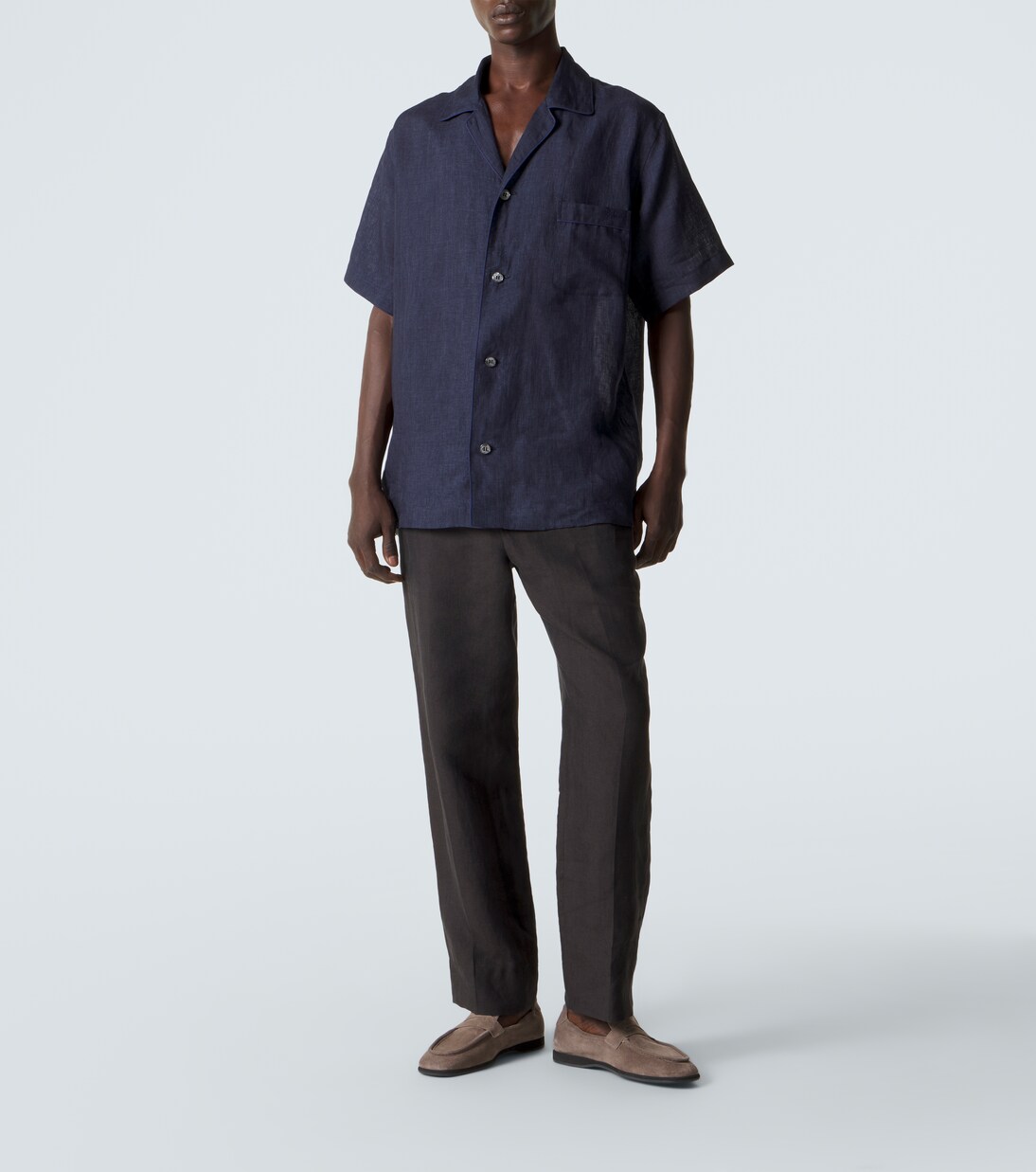 Camicia bowling in lino | Brioni