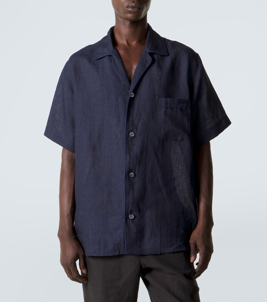 Camicia bowling in lino | Brioni