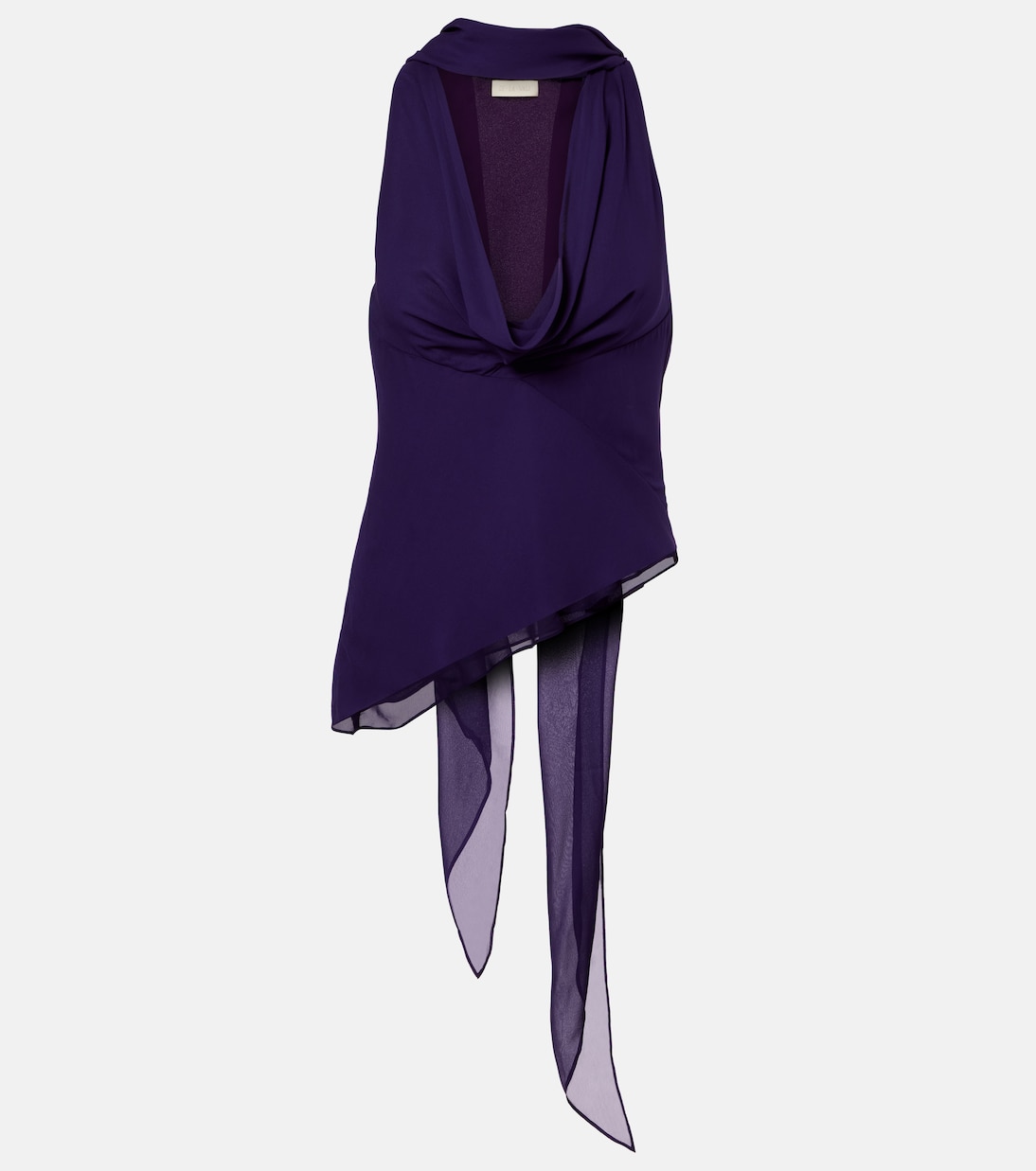 Top Diosa in georgette drappeggiato | De La Vali