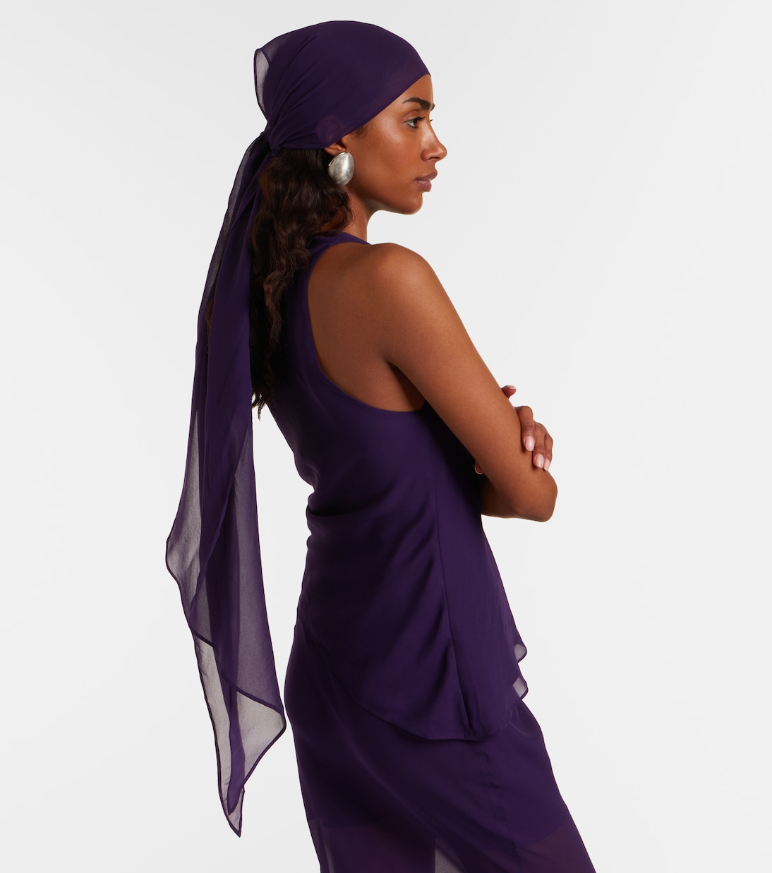 Top Diosa in georgette drappeggiato | De La Vali