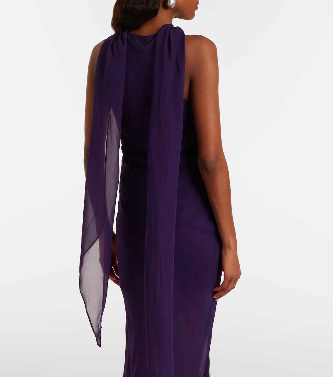 Top Diosa in georgette drappeggiato | De La Vali