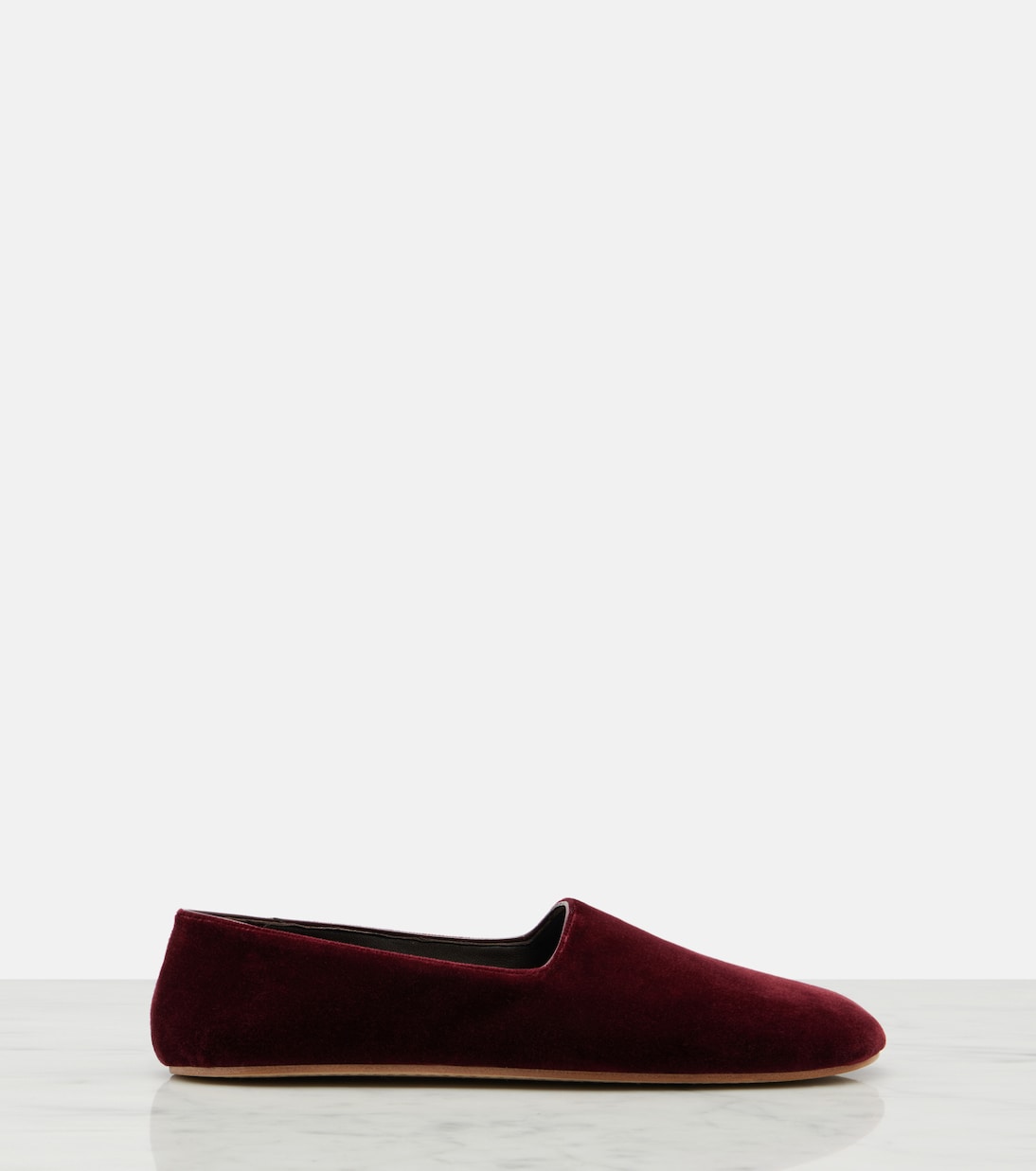 Ponti velvet slip-on shoes | The Row